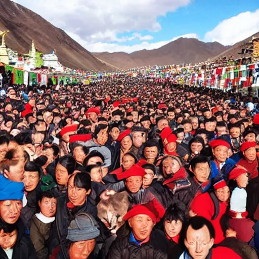 Prompt: where's wally, tintin in tibet