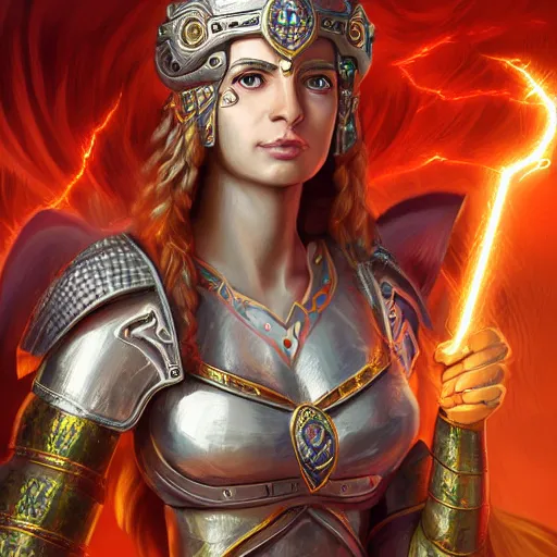 Prompt: highly detailed full body portrait of Athene, goddess of strategic war and wisdom wearing armor, cinematic lightning, bright colors, intricate, masterpiece, photorealistic, hiperrealistic, sharp focus, high contrast, Artstation HQ, DeviantArt trending, 4k UHD, Unreal Engine 5