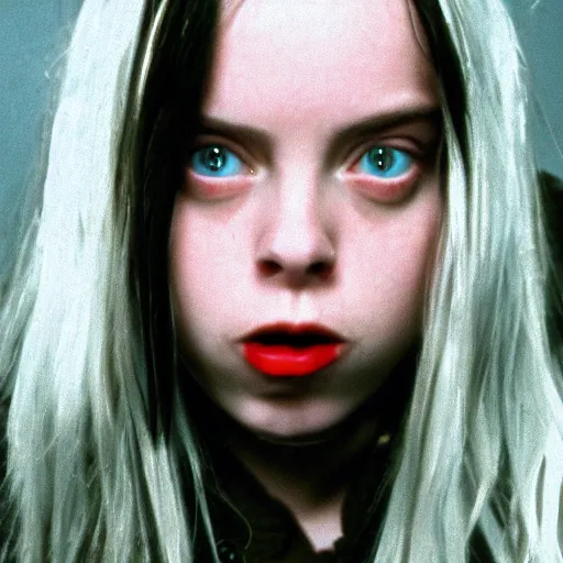 Image similar to billie eilish in movie home alone