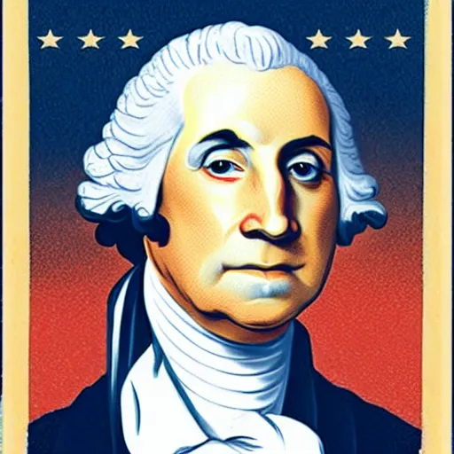 Image similar to george washington by dr. seuss,