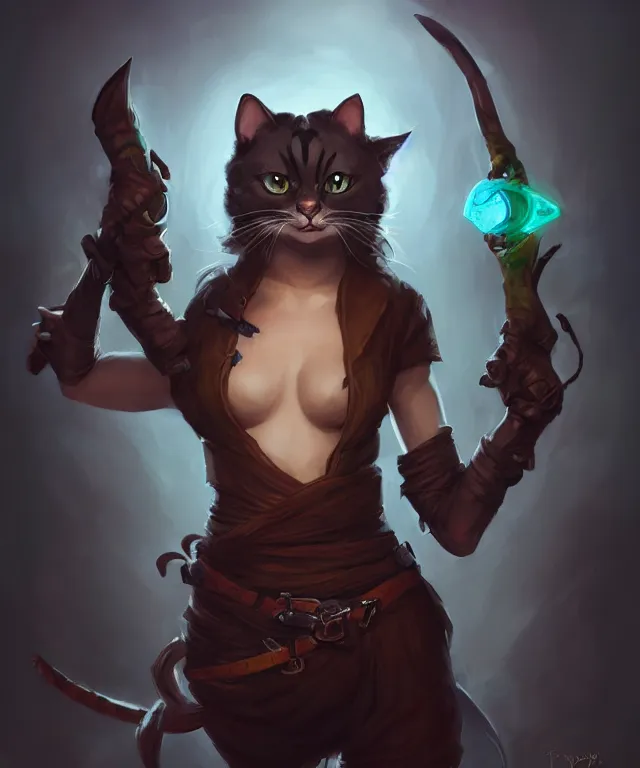 Image similar to anthropomorphic cat ninja,, ninja outfit, cute and adorable, pretty, beautiful, dnd character art portrait, matte fantasy painting, deviantart artstation, by jason felix by steve argyle by tyler jacobson by peter mohrbacher, cinematic lighting