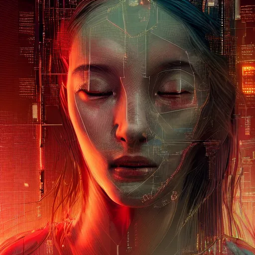 Image similar to hyperrealistic portrait of a woman monster astronaut, full body portrait, well lit, intricate abstract. cyberpunk, intricate artwork, by Tooth Wu, wlop, beeple. octane render,in the style of Jin Kagetsu, James Jean and wlop, highly detailed, sharp focus, intricate concept art, digital painting, ambient lighting, 4k, artstation