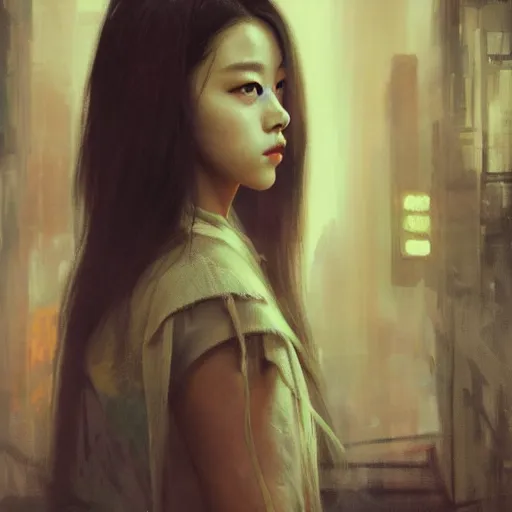 Image similar to jisoo of blackpink, hyperrealistic portrait, bladerunner street, art of elysium by jeremy mann and alphonse mucha, fantasy art, photo realistic, dynamic lighting, artstation, poster, volumetric lighting, very detailed face, 8 k, award winning