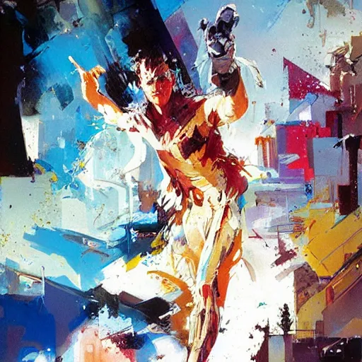 Prompt: sandman by john berkey