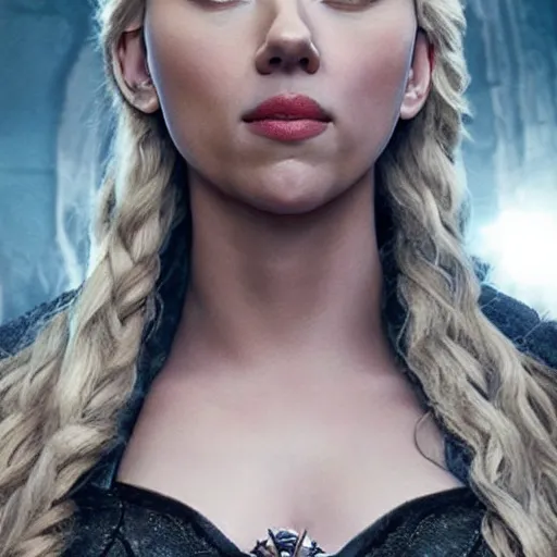 Image similar to scarlett johansson as galadriel