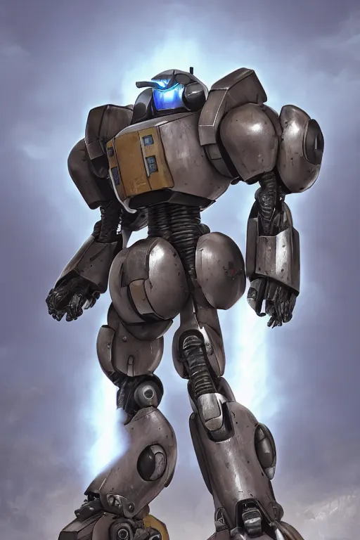 Image similar to mechwarrior 5 : mercenaries mech megaman transformer robot boss tank engine game octane render, 4 k, hd 2 0 2 2 3 d cgi rtx hdr style chrome reflexion glow fanart, global illumination ray tracing hdr fanart arstation by ian pesty by jesper ejsing pixar and disney unreal zbrush central hardmesh