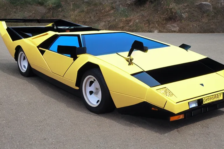 Image similar to wish. com version of a lamborghini countach