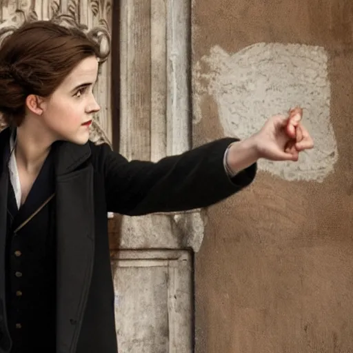 Image similar to Sherlock Holmes played by Emma Watson