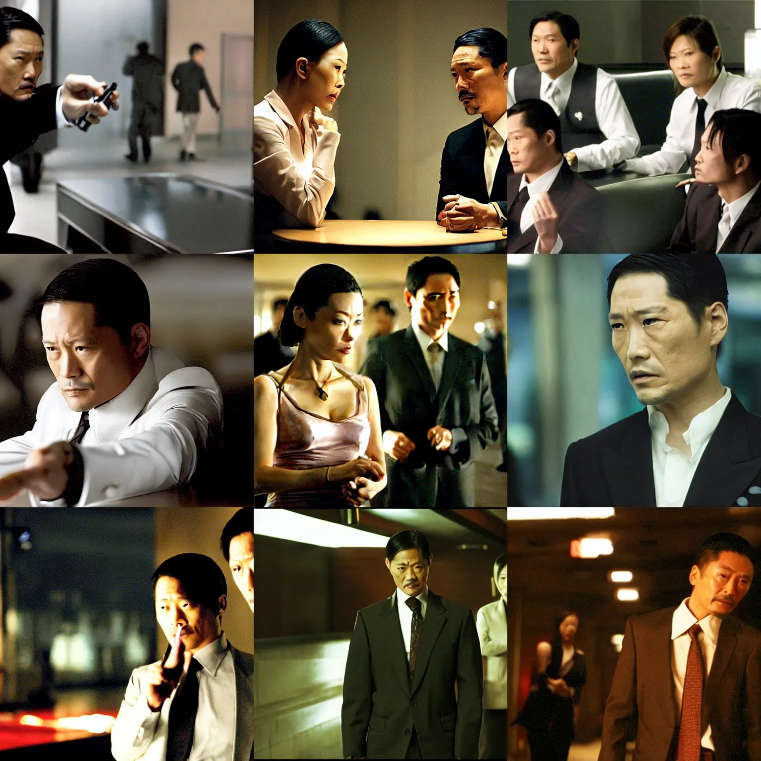 Prompt: a film still from infernal affairs ( 2 0 0 2 )
