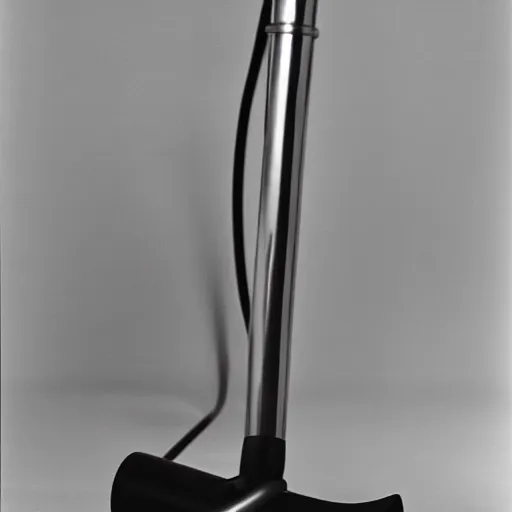 Image similar to a vacuum designed by isamu noguchi, studio photograph, white background