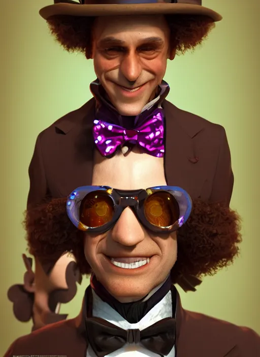 Prompt: ant sanders as willy wonka, au naturel, hyper detailed, digital art, trending in artstation, cinematic lighting, studio quality, smooth render, unreal engine 5 rendered, octane rendered, art style by klimt and nixeu and ian sprigger and wlop and krenz cushart