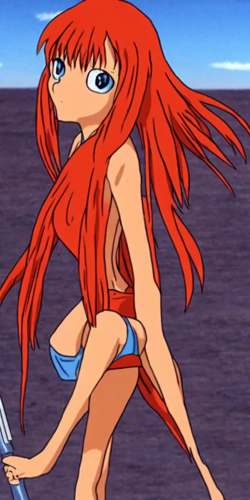 Prompt: Asuka Langley in King of the Hill