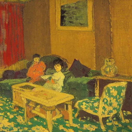 Image similar to a painting in the style of edouard vuillard.