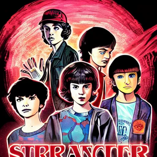 Stranger Things 4 manga style | Stable Diffusion | OpenArt