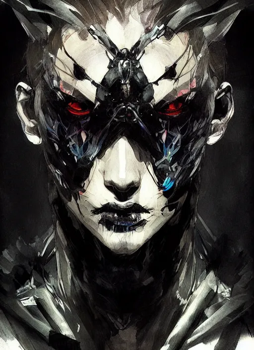 Prompt: portrait of a moth person. in style of yoji shinkawa and hyung - tae kim, trending on artstation, dark fantasy, great composition, concept art, highly detailed, dynamic pose, vibrant colours.