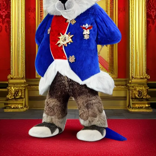 Prompt: the Royal Fursuit, exhibited among the other Crown Jewels of the United Kingdom, publicity photograph © Historic Royal Palaces 2022