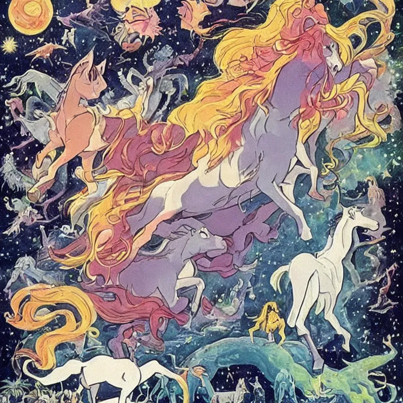 Image similar to the last unicorn 1 9 8 2