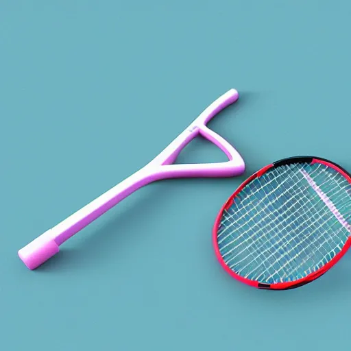 Image similar to three cups of yougurt jats next to a tennis racket, a stock photo by pia fries, trending on pinterest, lyco art, y 2 k aesthetic, vaporwave, aesthetic, side view, vray tracing, octane render