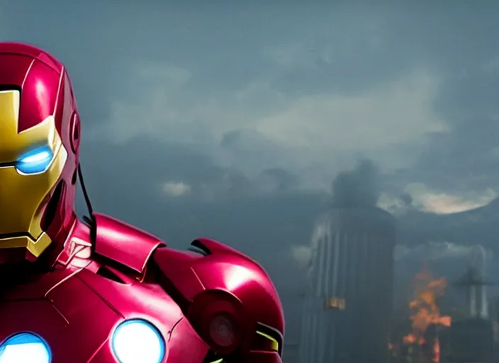 Image similar to film still of snoop dogg snoop dogg as iron man in new avengers film, 4k