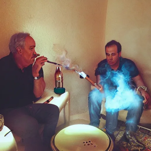 Image similar to bibi smoking a hookah