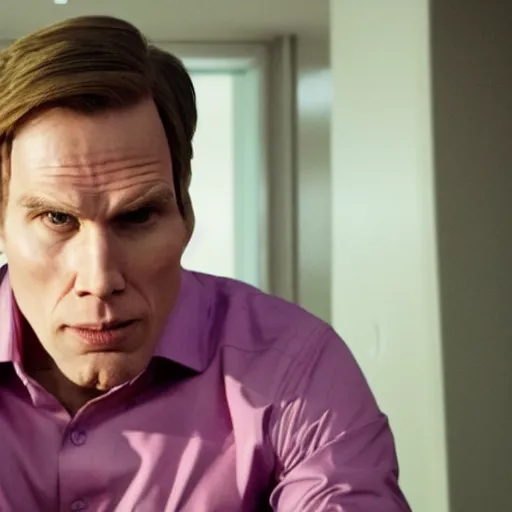 Image similar to Live Action Still of Jerma in Better Call Saul, real life, hyperrealistic, ultra realistic, realistic, highly detailed, epic, HD quality, 8k resolution, body and headshot, film still