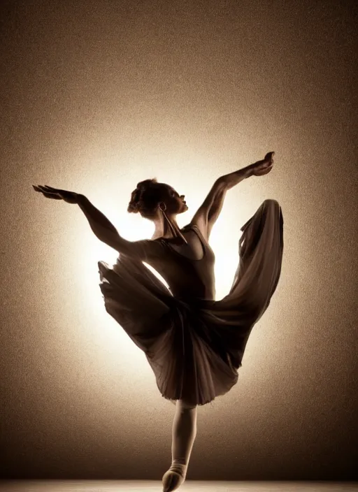 Prompt: a Photorealistic dramatic hyperrealistic render of a beautiful Female dancer by Ken Brower and Deborah Ory of NYC Dance project,Lois Greenfield,Jan Masny,Alexander Yakolev, Beautiful dynamic dramatic dark moody lighting,shadows,cinematic atmosphere,Octane render,8K