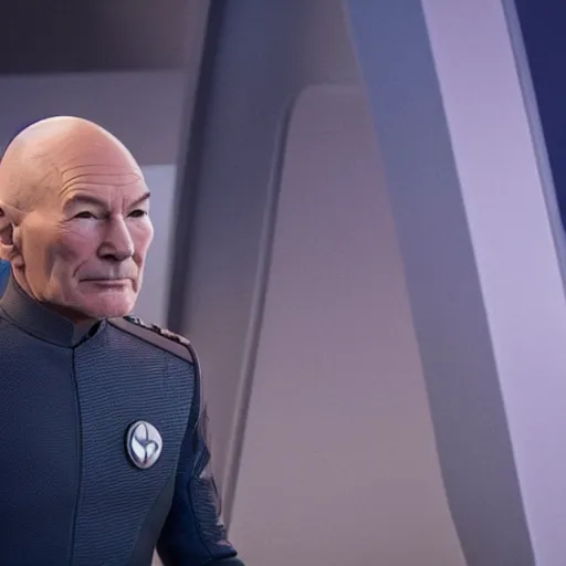 Prompt: Patrick Stewart in The Orville (2017)