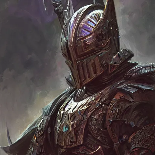 Prompt: The black knight of death, fantasy closeup character art by Donato Giancola, Craig Mullins, digital art, trending on artstation