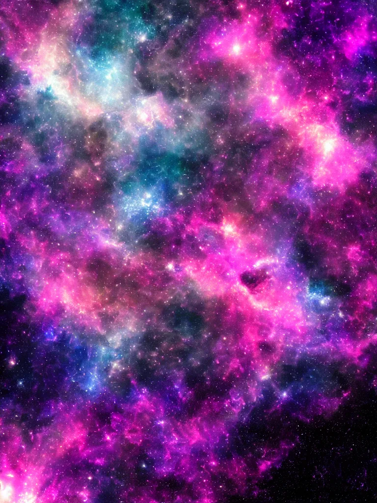 Image similar to celestial epic purple blue and pink colored deepspace image of a sparkling cosmic universe, celestial features, nasa photos, artstation