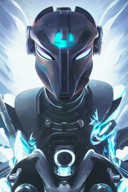 Image similar to epic mask helmet robot ninja portrait stylized as fornite style game design fanart by concept artist gervasio canda, behance hd by jesper ejsing, by rhads, makoto shinkai and lois van baarle, ilya kuvshinov, rossdraws global illumination radiating a glowing aura global illumination ray tracing hdr render in unreal engine 5