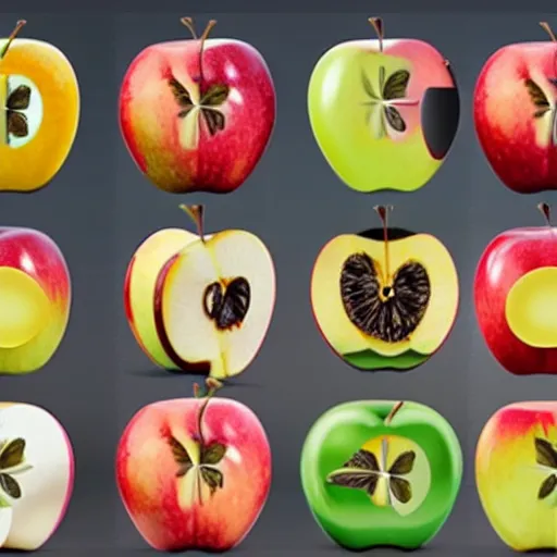Image similar to if apple the corporation designed apple the fruit
