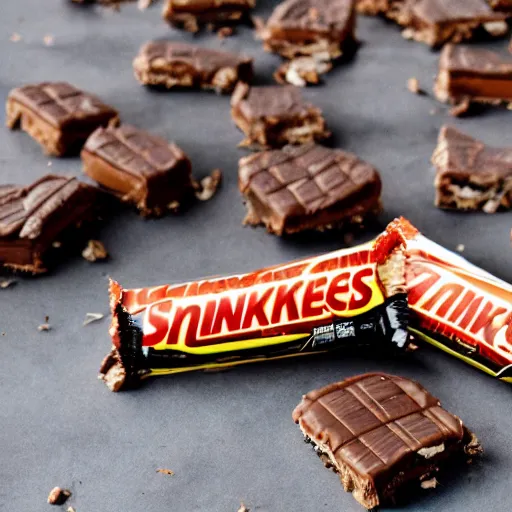 Prompt: last snickers on the planet