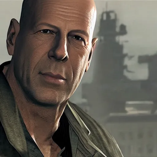 Image similar to Bruce Willis in MW2