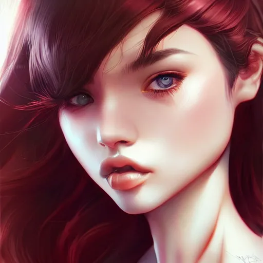 Image similar to a beautiful girl， by Artgerm Lau，hyperdetailed, trending on artstation, trending on deviantart