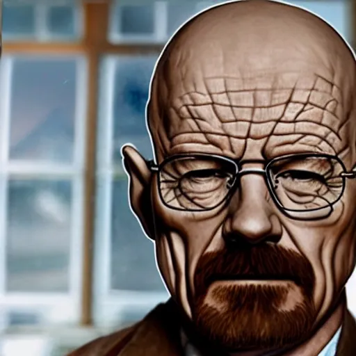 Prompt: hyperrealistic photo of walter white as a cookie,