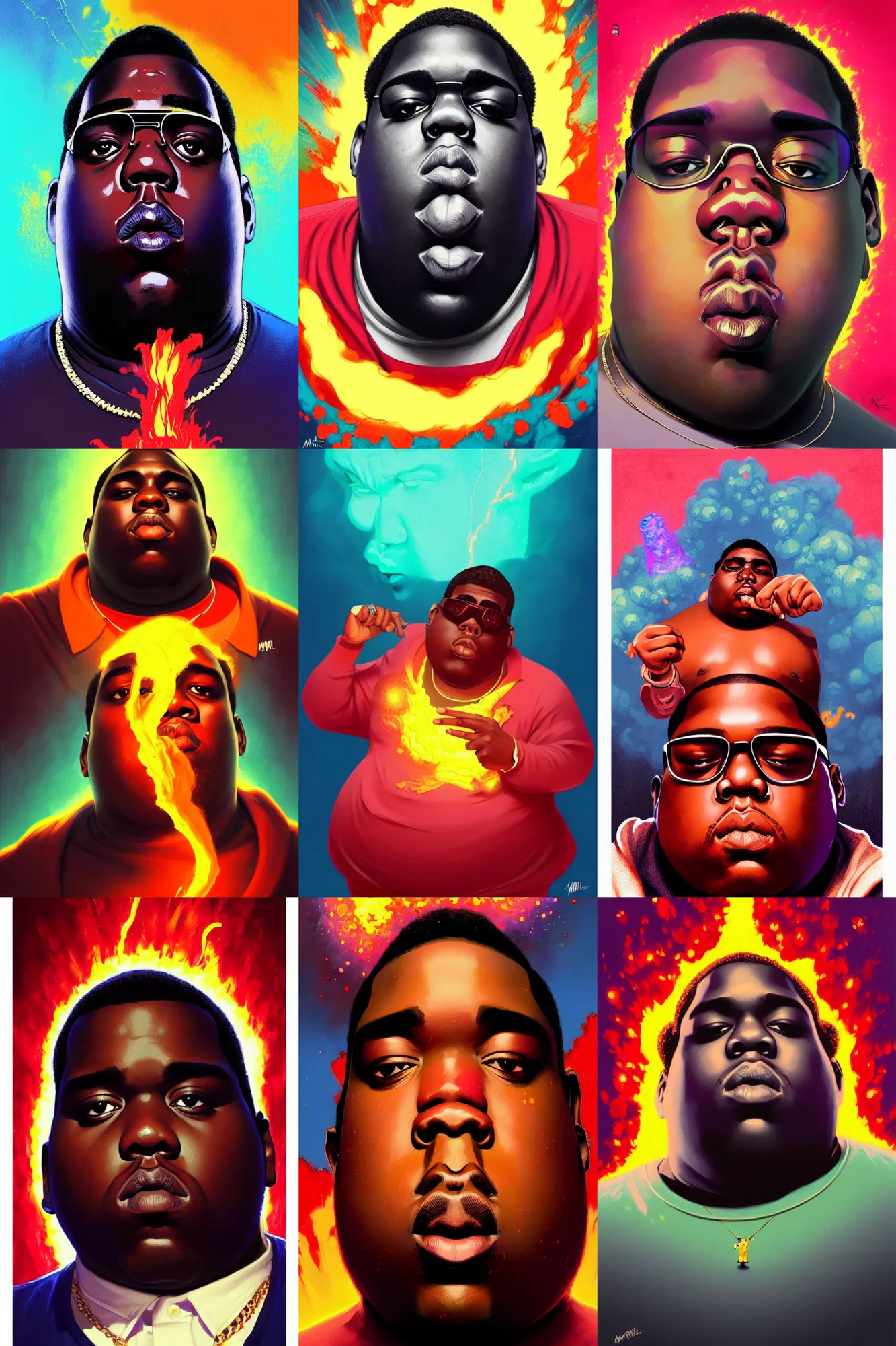 Prompt: the notorious b. i. g. as an exploding lava lamp, animation pixar style, shaded lighting poster by magali villeneuve, artgerm, jeremy lipkin and michael garmash, rob rey and kentaro miura style, trending on art station