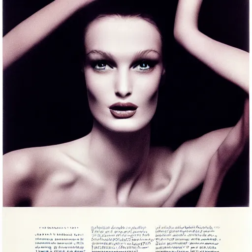 Image similar to fragrance advertising campaign by richard avedon