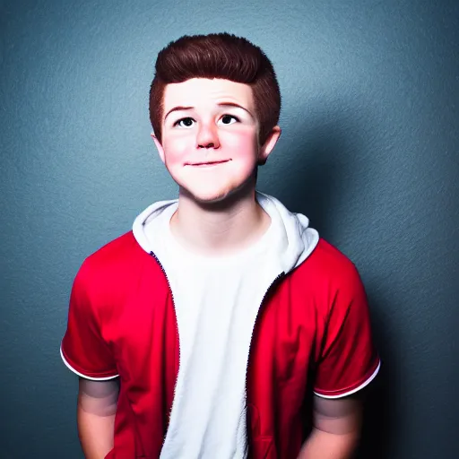 Prompt: dipper from gravity falls in real life, high definition, studio photography, studio lighting
