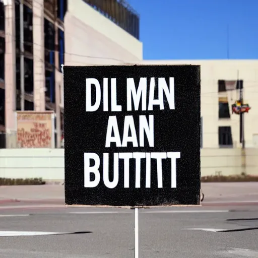 Prompt: a political sign that has a man with a cowboy hat and the words gilbert needs dixon butts