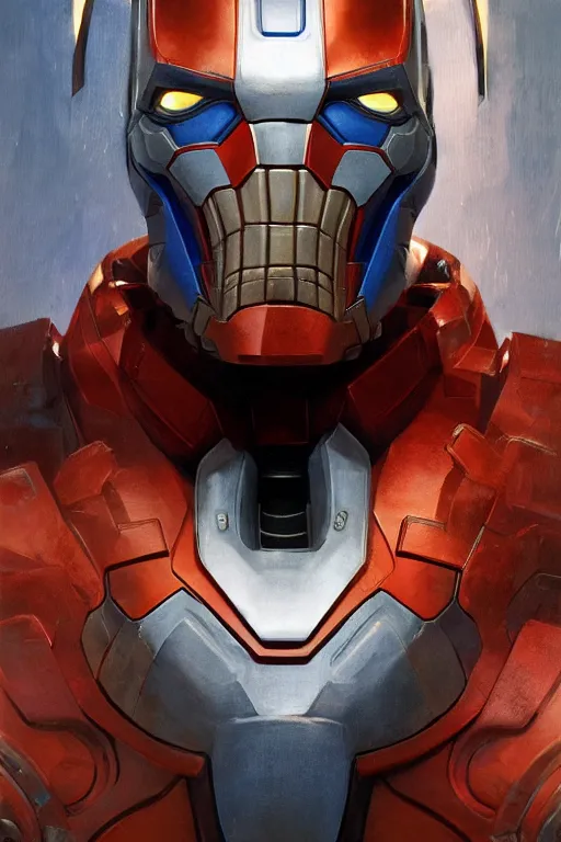 Image similar to Portrait of Willem Dafoe as Iron Patriot without helmet, marvel comics, dark, intricate, highly detailed, smooth, artstation, digital illustration by Ruan Jia and Mandy Jurgens and Artgerm and Wayne Barlowe and Greg Rutkowski and Zdislav Beksinski