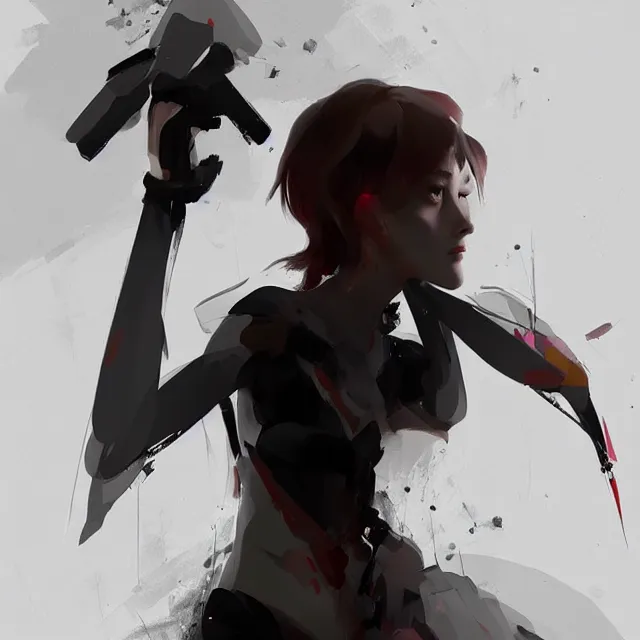 Prompt: a sad girl, art by benedick bana, trending on artstation hq, deviantart, pinterest, 4 k uhd image