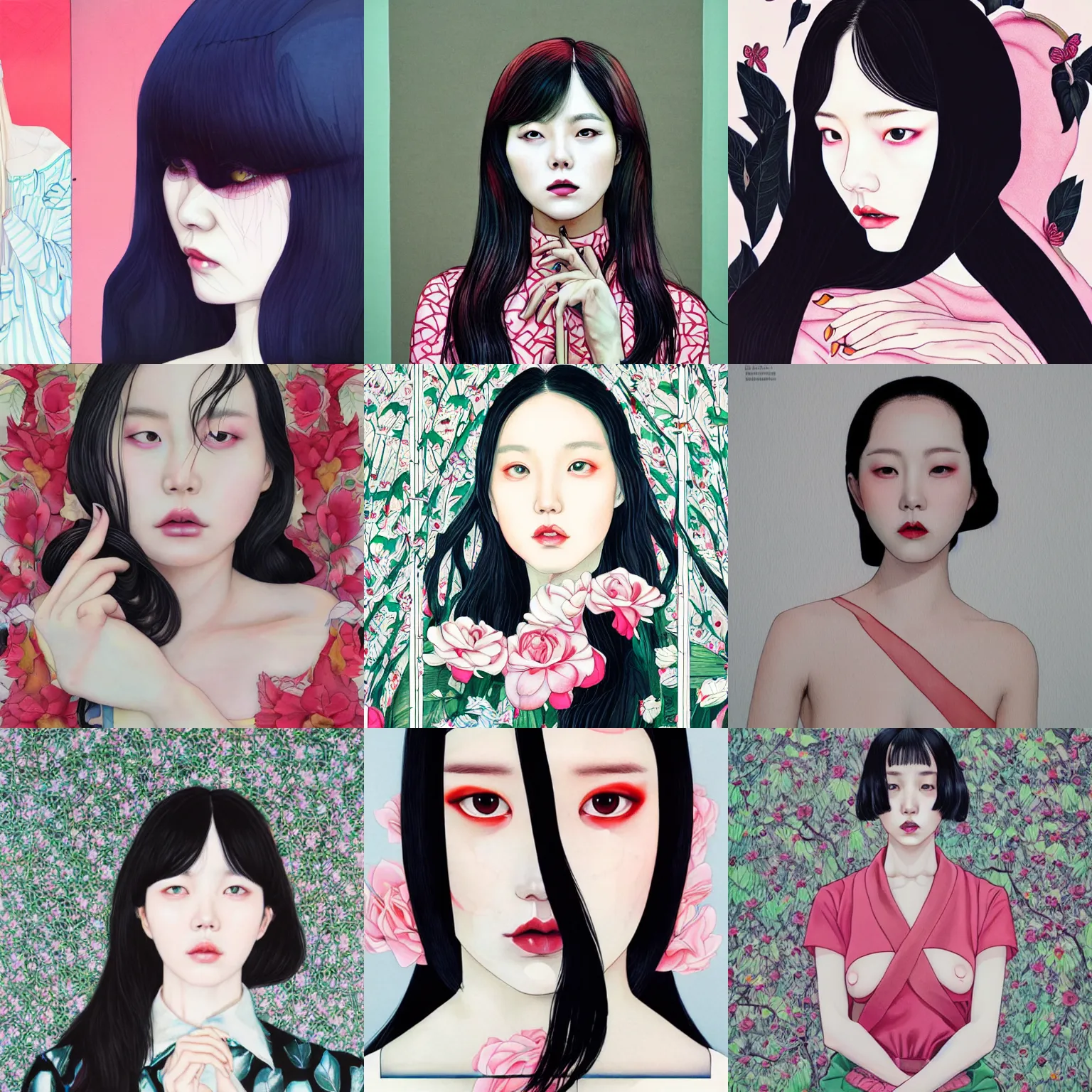 Prompt: lee jin - eun by martine johanna, rule of thirds, seductive look, beautiful