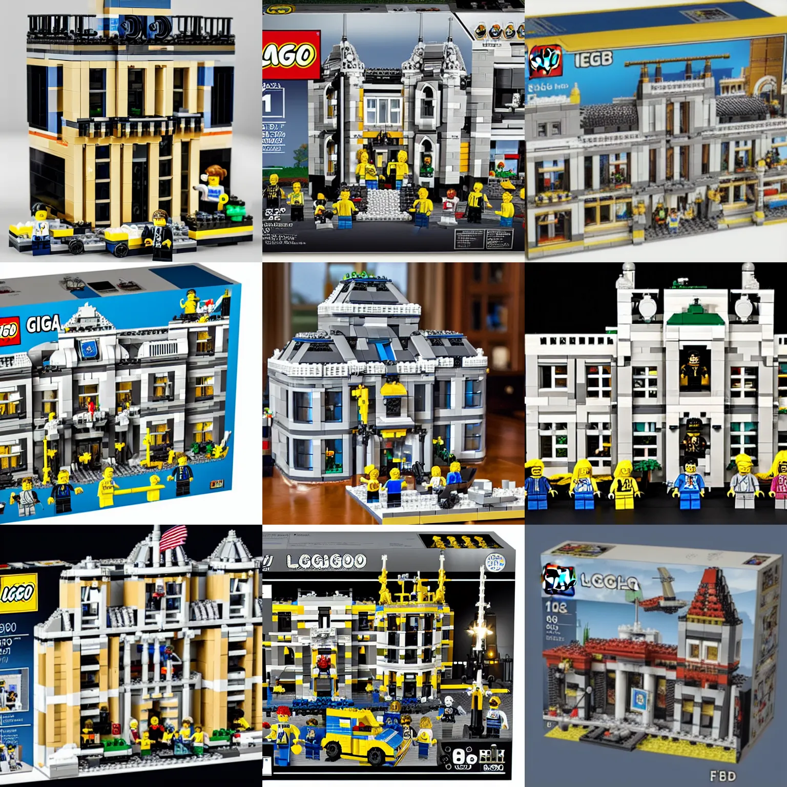 Image similar to mar - a - lago fbi raid lego set