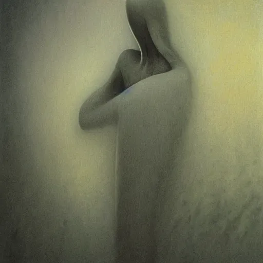 Prompt: untitled by zdzisław beksinski,