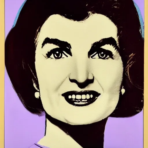 Image similar to painting of jacqueline kennedy. art by andy warhol during golden hour. extremely detailed. beautiful. 4 k. award - winning.