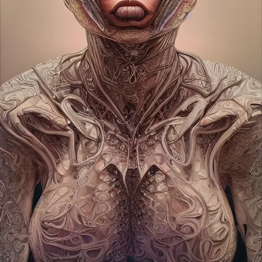 Prompt: ar filter designed by sorayama and ikeuchi painted in alex grey style drawn by vania zouravliov, inspired by boredoms, intricate manga drawing, photorealistic, 3 d, high detail, sharp high detail, artstation, octane