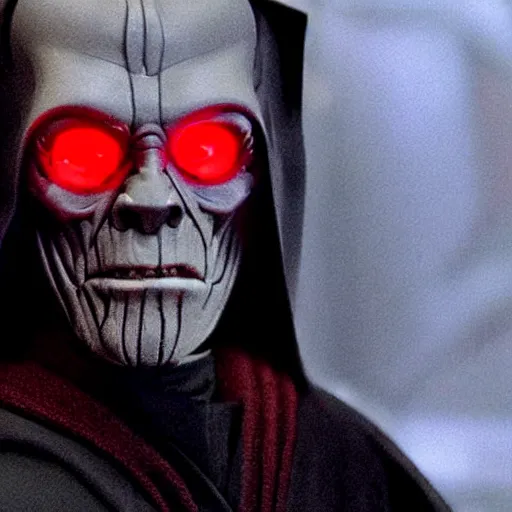 Image similar to Willem Dafoe as a Sith Lord