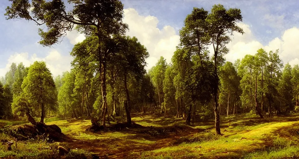 Image similar to the shire, by ivan shishkin