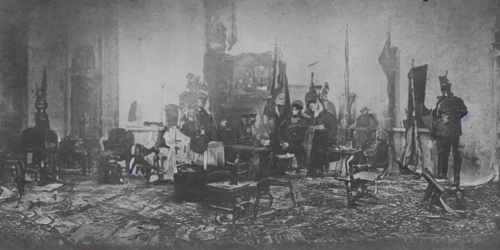 Image similar to stereopticon photo of the Crimean war