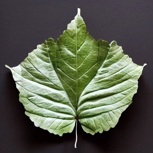 Prompt: a leaf sculpture of keavu reaves